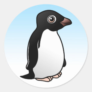Cute Adelie Penguin Ronde Sticker