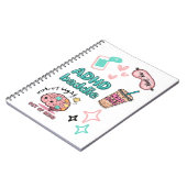 Cute ADHD Baddie Notebook  Notitieboek (Linkerzijde)
