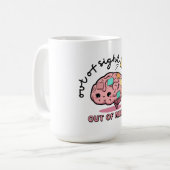 Cute ADHD Brain Mug Koffiemok (Voorkant links)