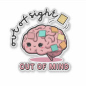 Cute ADHD Brain Sticker  (Voorkant)