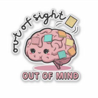 Cute ADHD Brain Sticker 