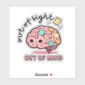 Cute ADHD Brain Sticker (Vel)