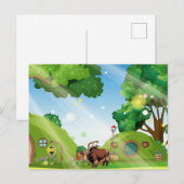 Cute & adorable brown Yak  Briefkaart (Voorkant / Achterkant)