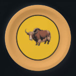 Cute & adorable brown Yak  Papieren Bordje<br><div class="desc">Meet our adorable yak enjoying a playful moment in the tree! This charming design brings a touch of fun, nature, and personality to your space. With its sweet expression and whimsical hanging pose, the yak adds warmth and joy to your everyday items. Perfect for animal lovers, kids, or anyone who...</div>