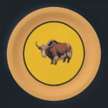 Cute & adorable brown Yak  Papieren Bordje<br><div class="desc">Meet our adorable yak enjoying a playful moment in the tree! This charming design brings a touch of fun, nature, and personality to your space. With its sweet expression and whimsical hanging pose, the yak adds warmth and joy to your everyday items. Perfect for animal lovers, kids, or anyone who...</div>