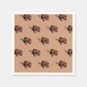 Cute & adorable brown Yak  Servet (Voorkant)