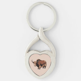 Cute & adorable brown Yak Sleutelhanger