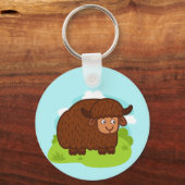 Cute  & adorable brown Yak Sleutelhanger (Voorkant)