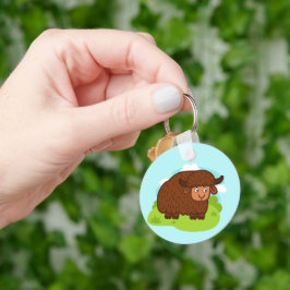 Cute & adorable brown Yak Sleutelhanger
