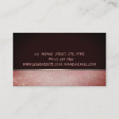 Cute Adorable Floral Cupcake Bakery Visitekaartje (Achterkant)