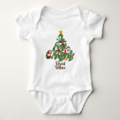 Cute Adorable My First Christmas Tree Baby Romper (Voorkant)