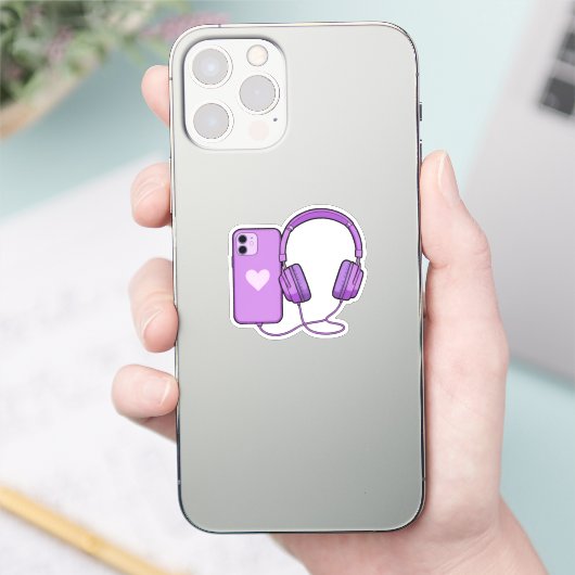 Cute & Adorable Phone & Headphone Stickers – Fun,  (Telefoon)