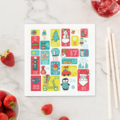 Cute Advent Calendar Cartoon style Servet (Insitu)