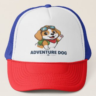 Cute Adventure Dog T-Shirt - Funny Puppy Goggles D Trucker Pet