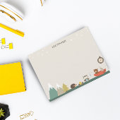 Cute Adventure Woodland Kinder Stationery Notitiekaartje
