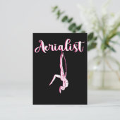 Cute Aerialist Women Aerial Hoop Artist Briefkaart (Staand voorkant)