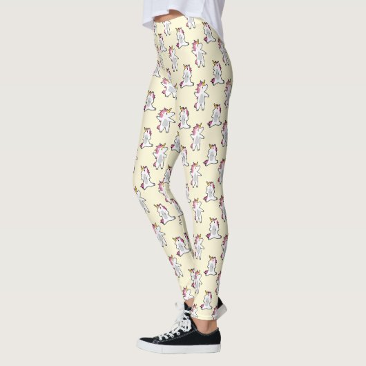 Cute Aerobic Unicorn Patroon Leggings (Links)