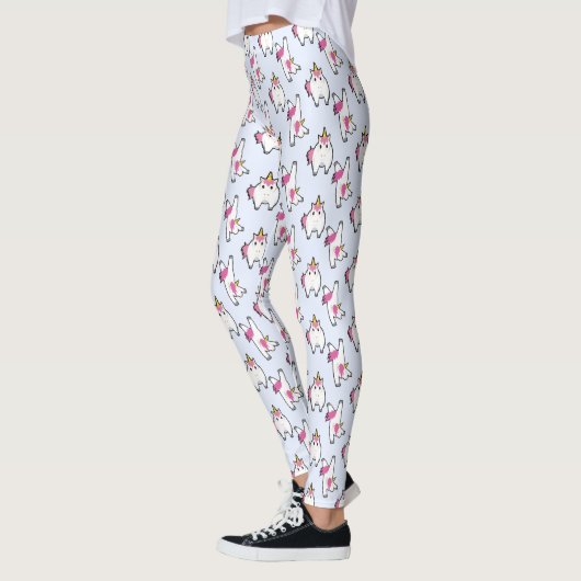 Cute Aerobic Unicorn Patroon Leggings (Links)