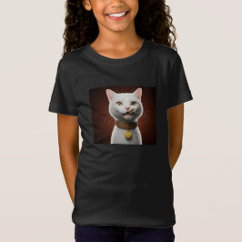 Cute Aesthetic Cat illustration T-shirt