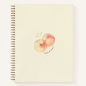 Cute aesthetic peaches pastel  notitieboek (Voorkant)