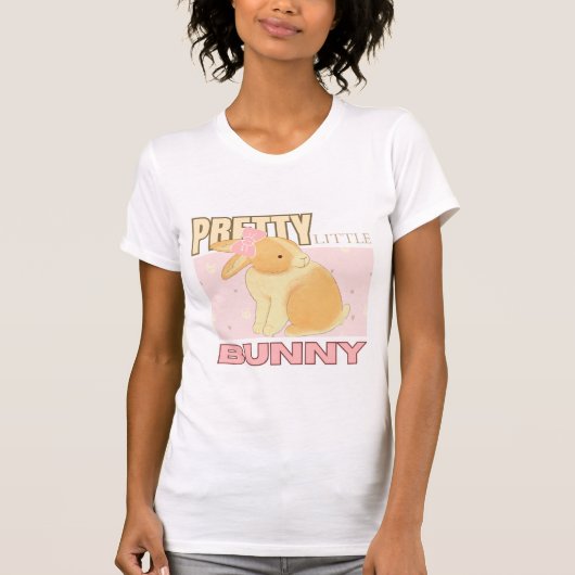 Cute Aesthetic Pretty Little Bunny T-Shirt - Kawai (Voorkant)