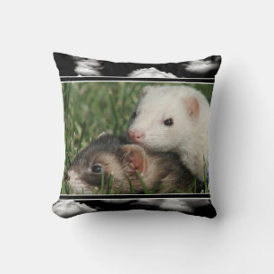 Cute Afbeelding van slapy fretten Kussen