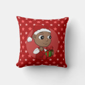 Cute African American baby met een Santa hat Kussen (Voorkant)