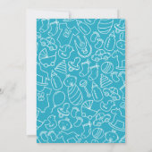 Cute African American Boy Baby shower Kaart (Achterkant)