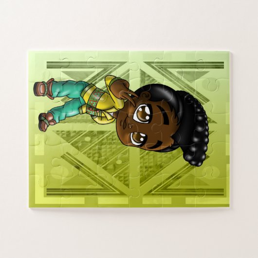 Cute African American Boy Legpuzzel (Horizontaal)