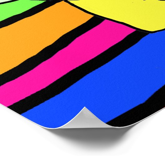 Cute African-American Fairy Girl Happy Birthday Poster (Hoek)