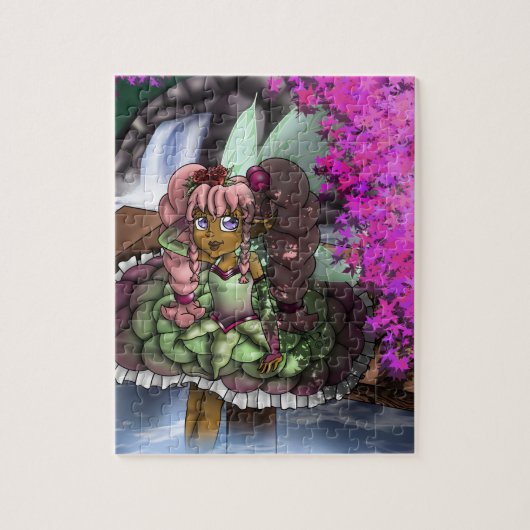 Cute African American Fairy Legpuzzel (Verticaal)