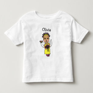 Cute African-American Fairy Whimsical Folk Art Kinder Shirts