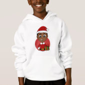 Cute African American Kerstboy cartoon (Voorkant)