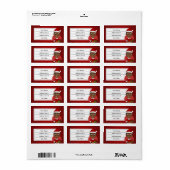 Cute African American Kerstboy cartoon Etiket (Full Sheet)