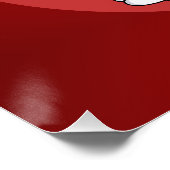 Cute African American Kerstboy cartoon Perfect Poster (Hoek)