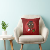 Cute African American Kerstmis cartoon Kussen (Stoel)