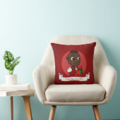 Cute African American Kerstmis cartoon Kussen (Stoel)