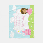 Cute African American Our Little Princess Fleece Deken (Voorkant)