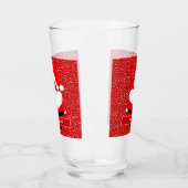 Cute African-American Santa Claus Kerstmis Glas (Links)