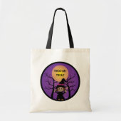 Cute African American Witch Trick-or-Treat Bag Tote Bag (Voorkant)