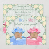 Cute African Baby Demonsive Party Kaart (Voorkant / Achterkant)