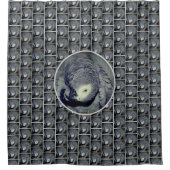 Cute African Gray Parrot Bird Douchegordijn (Voorkant)