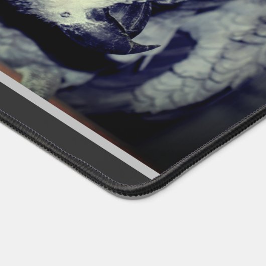 Cute African Gray Parrot, gepersonaliseerd Bureaumat (Hoek)