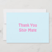 Cute African Pirate Girl Birthday Party Bedankkaart (Achterkant)