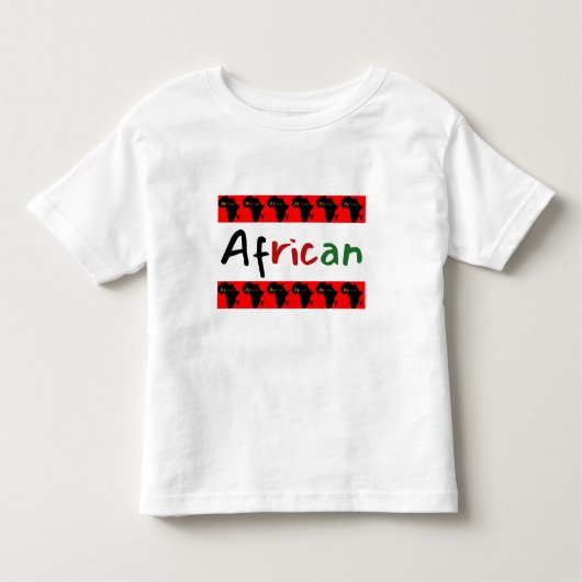 Cute African Theme Kinder Shirts (Voorkant)