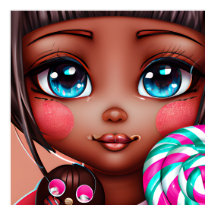 CUTE AFRO SNOEP GIRL POSTER
