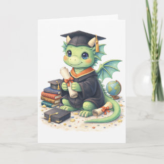 Cute Afstudeer Draak Wenskaart Kaart