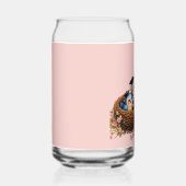 Cute Afstudeervogel Drinkset Blikvorm Glas (Rechts)