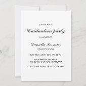 Cute Afstuderen Calligrafie Drie Foto's Kaart (Achterkant)