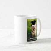 Cute Afstuderen Gift Funny Dog Lover Aangepaste fo Koffiemok (Voorkant rechts)